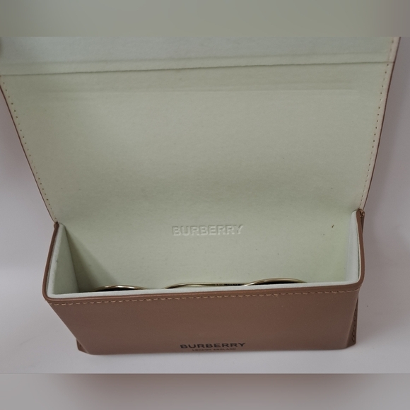 NWT Burberry Sunglasses Frames Only Prescription Gold Metal Full B3132 58-19-140 - Picture 14 of 14